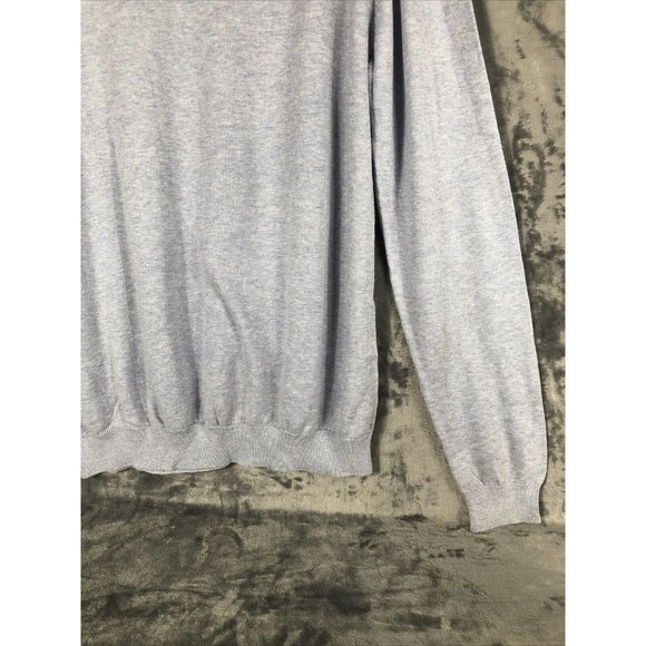 H&M Men’s Sweater Pull Over V-Neck Light Blue Long Sleeves Adult Large - Picture 9 of 10